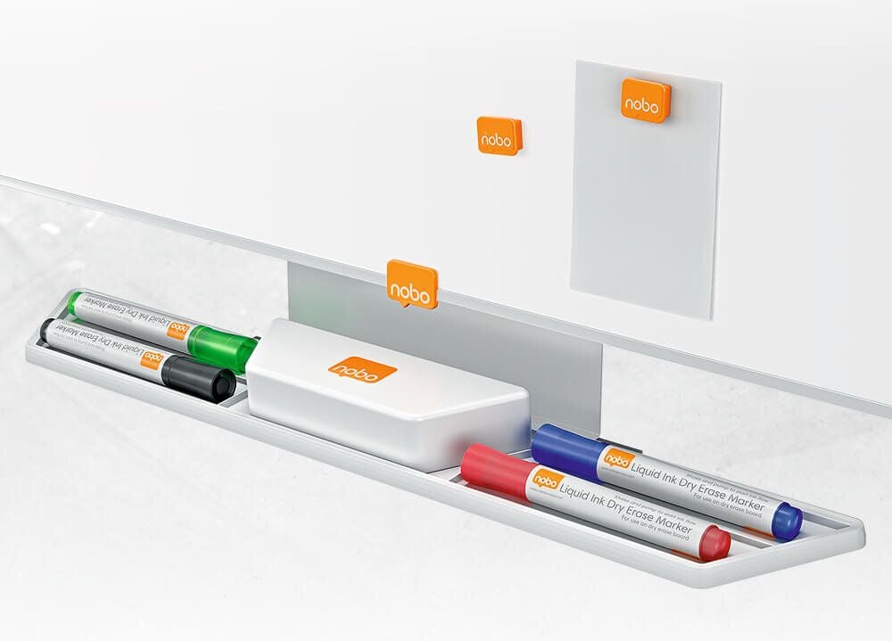 Whiteboard Nobo Impression Pro Widescreen 85 Zoll 1915257, 106x188cm, lackiert, trocken abwischbar,
Ablageschale, Wandaufhängung