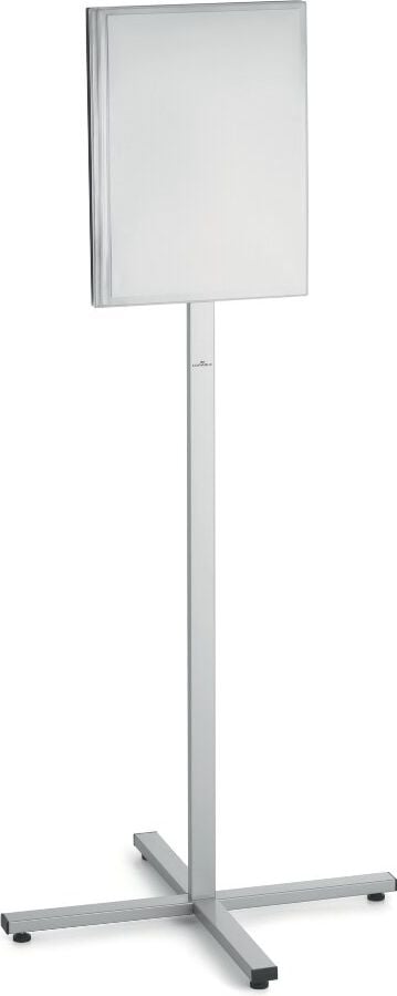 Infoständer Durable A3 INFO STAND OUTDOOR 502957, für DIN A3 hoch+quer, magnetische Plakattasche (IPX5 Norm geprüft), Fußkreuz, anthrazit/grau