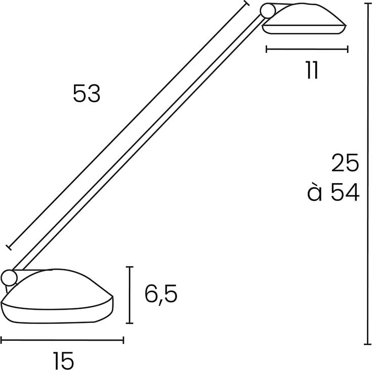 LED-Schreibtischleuchte Unilux JOKER 2.0 400179659, 6 W, LED (warmweiß), 478 Lumen, 2-stufig dimmbar, dunkelblau