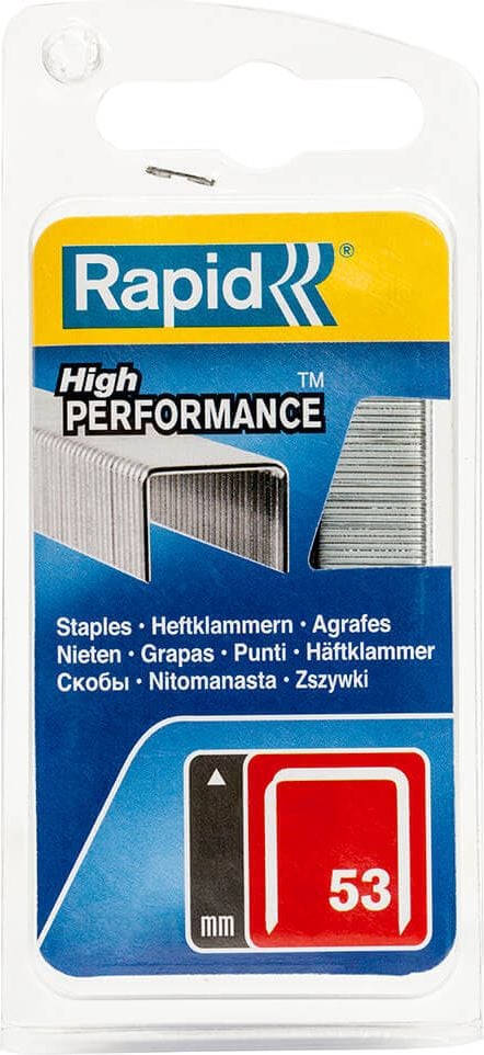 Heftklammern Rapid 53/4 40109501, Feindraht, 5 Blister à 1.600 Klammern