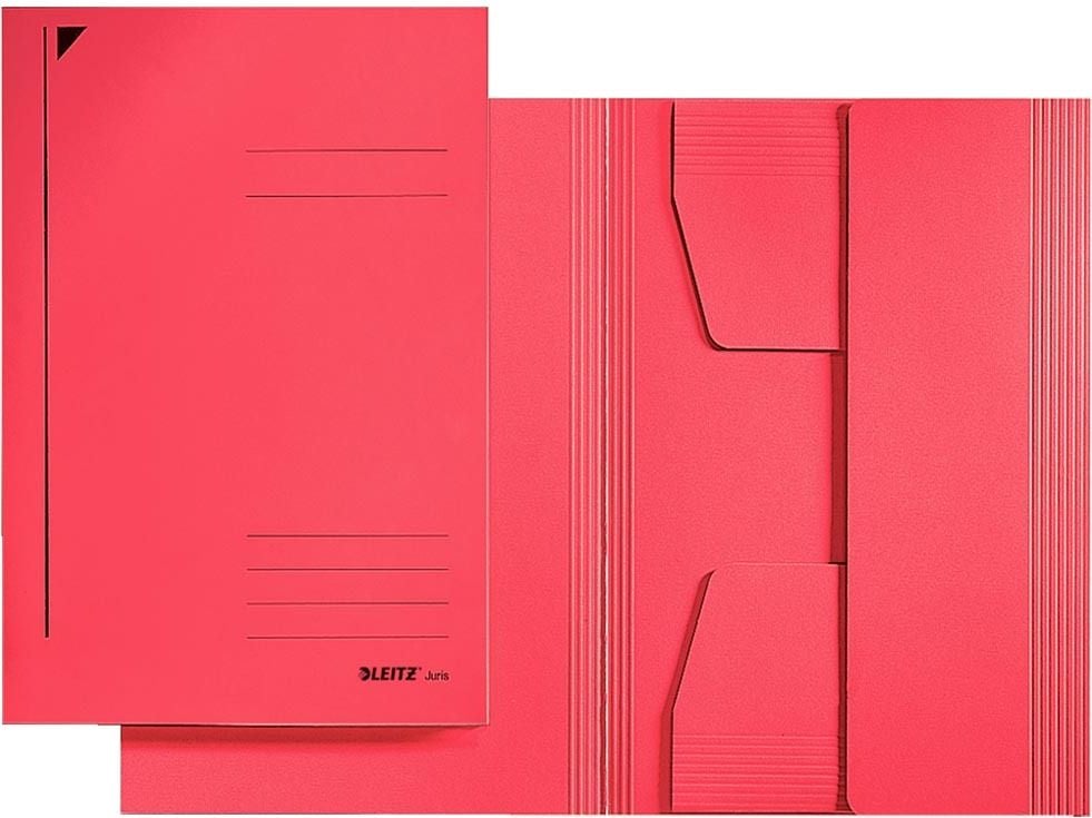 Jurismappen Leitz 3923, DIN A3, 3 Jurisklappen, Pendareckarton (RC)
430 g/m², rot