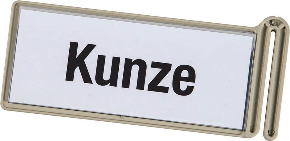 Wandsortierer Eichner Beschriftungsclip groß 9218-05059, 129x57x7mm, zum Aufstecken, hellgrau