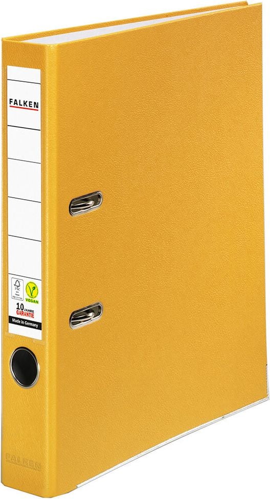 Ordner A4 Falken PP-Color 099841, 50mm, PP, A4, 5cm Rücken, PP-Folie, gelb
