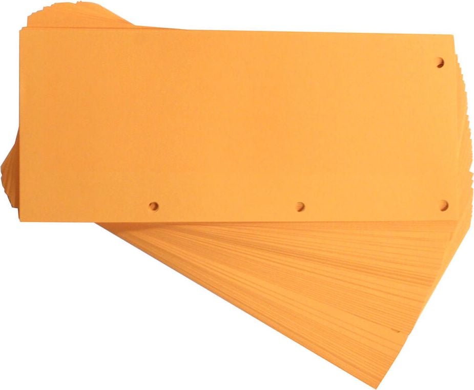 Trennstreifen Oxford Duo, 10,5x24cm, horizontal + vertikal, 160 g/m²
Powerkarton, Pack 60 Stück, orange