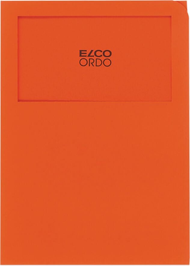 Sichtmappen Elco Ordo classico Organisationsmappe 29469, A4, Karton 120 g/m², Sichtfenster, Pack 100
Stück, orange