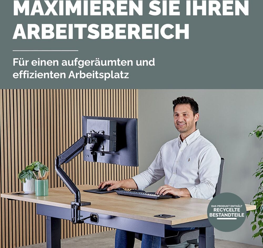 Computerhalterung Fellowes VESA Thin Client Holder, für Client oder CPU, max. Tragkraft 5 kg,
17-70mm, Befestigung an Monitorarm oder
Schreibtisch, schwarz