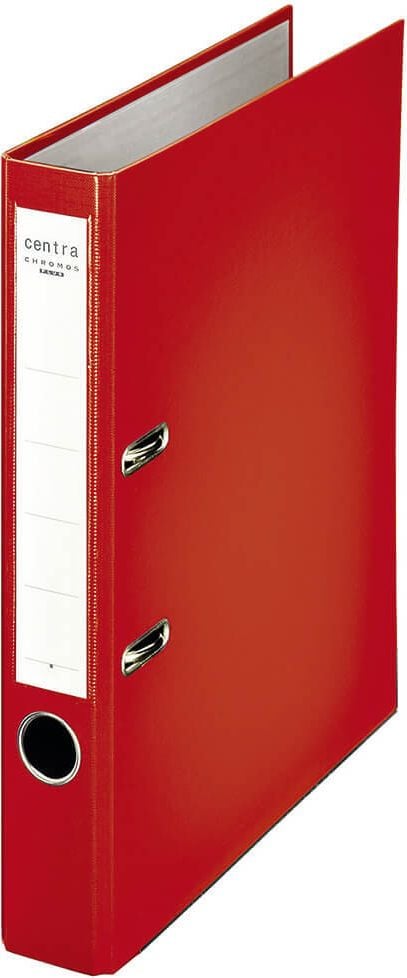 Ordner A4 Centra Chromos 2311, 50mm, PP, A4, 5cm Rücken, PP-Folie, rot