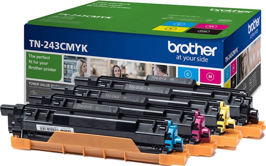 Brother Lasertoner TN-243CMYK, Multipack, je 1x schwarz, cyan, magenta,
yellow