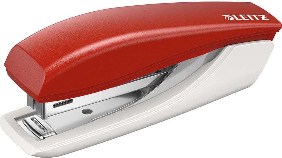 Heftgerät Leitz New NeXXt 5517, bis 10 Blatt Einlegetiefe: 50mm, für Nr. 10
Klammern, rot