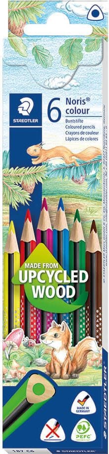 Buntstifte Staedtler Noris colour 187 C6, Kartonetui mit 6 Farben