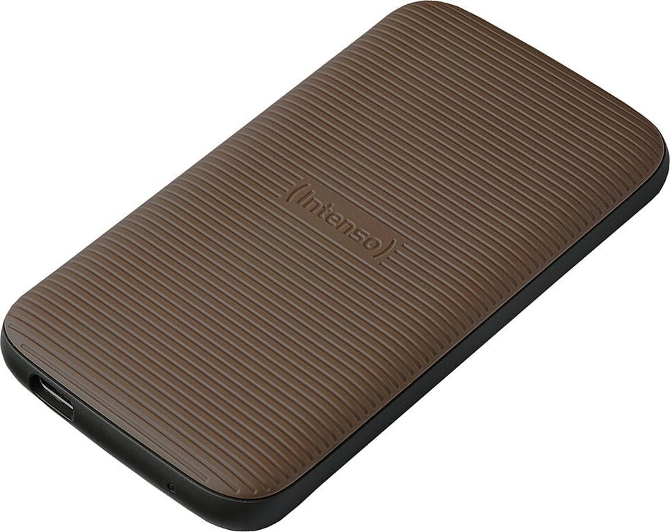 Externe Festplatte SSD Intenso TX500 500 GB, 3827450, Super Speed USB 3.2 Gen 2x1, bis 1000 MB/s,
USB-C, braun