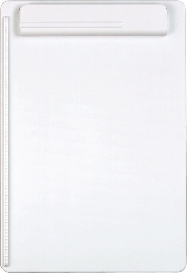 Klemmbretter Maul MAULgo Recycling 23251, A4, 85% recycelter Kunststoff, Papieranschlag
links, Klemme kurze Seite, Blauer Engel, weiß