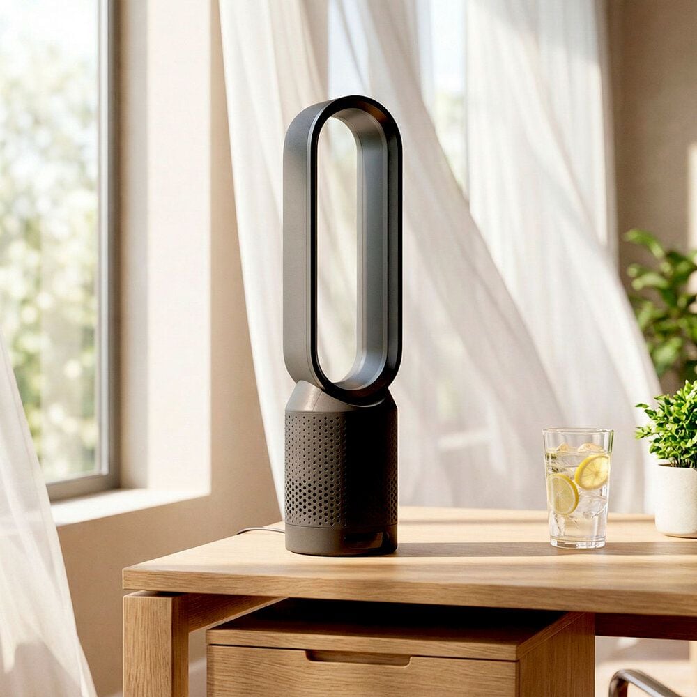 Turmventilator Hansa AM-016, 58cm, oszillierend, mit Fernbedienung und
Timer, anthrazit, anthrazit
