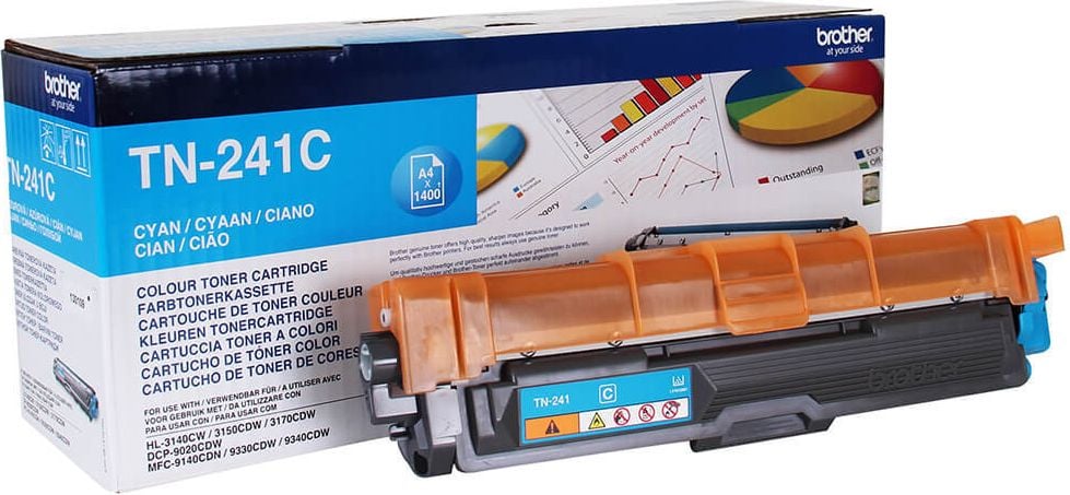 Brother Lasertoner TN-241C, cyan, 1.400 Seiten