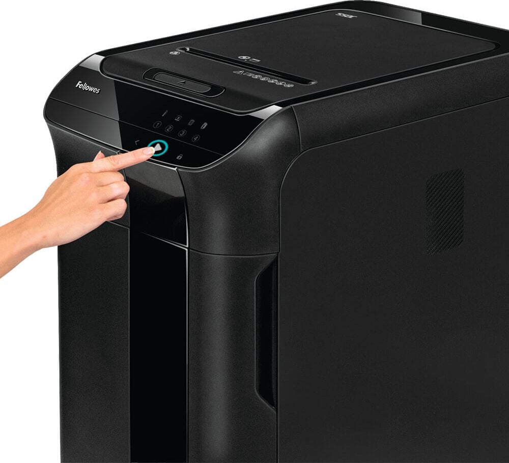 Aktenvernichter Fellowes AutoMax 550C 4963101, 4x38mm Partikelschnitt, ca. 550 Blatt, 83 Liter Behälter