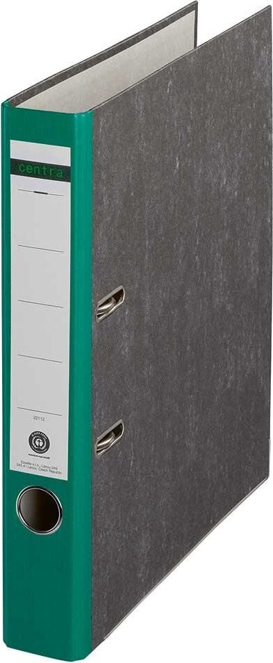 Ordner A4 Standard, 52mm, farbiger Rücken, Wolkenmarmor, A4, 5,2cm Rücken, farbiger Rücken, Blauer Engel, grün