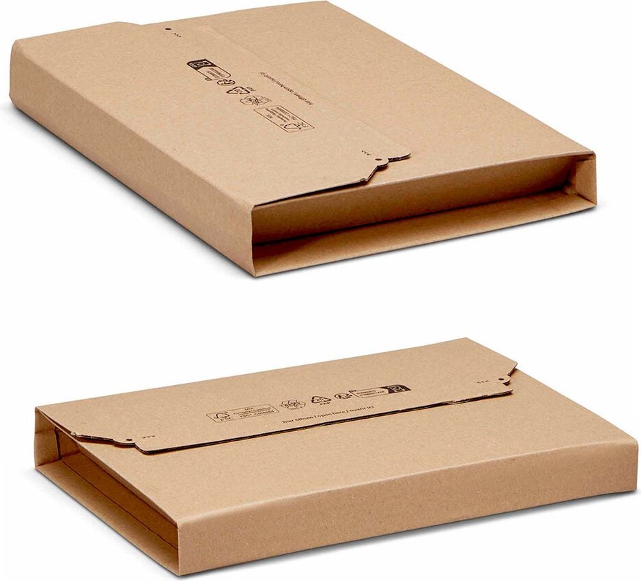 Universalverpackungen KBV-328, C4, Innenmaß: 328x255x80mm (LxBxH), variable
Höhe, B-Welle, braun, Pack 20 Stück