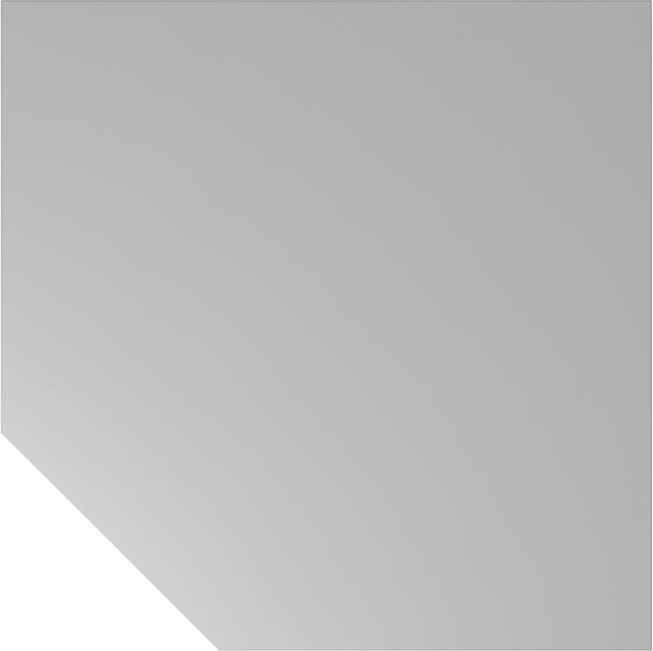 Trapezplatte Hammerbacher HT12, 120x120cm (BxT), Stützfuß, grau