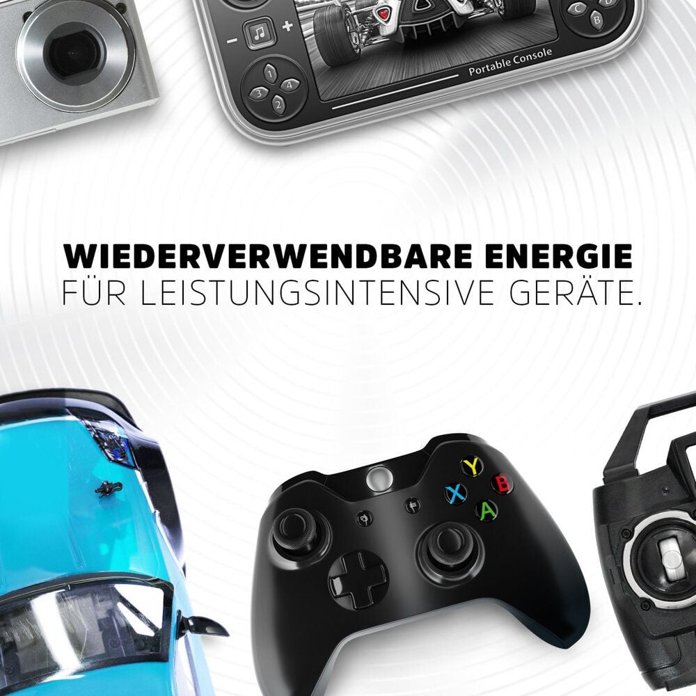 Akkus Energizer NiMH Extreme Micro (AAA), 1,2 V, 800 mAh, aus 22% recycelten Materialien, Pack 4 Stück