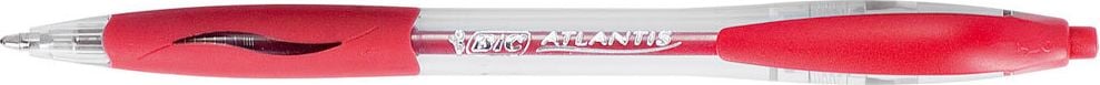 Kugelschreiber BIC Atlantis Classic 88713, Mehrweg, 0,4mm, Druckmechanik,
Schaftfarbe=Schreibfarbe, rot