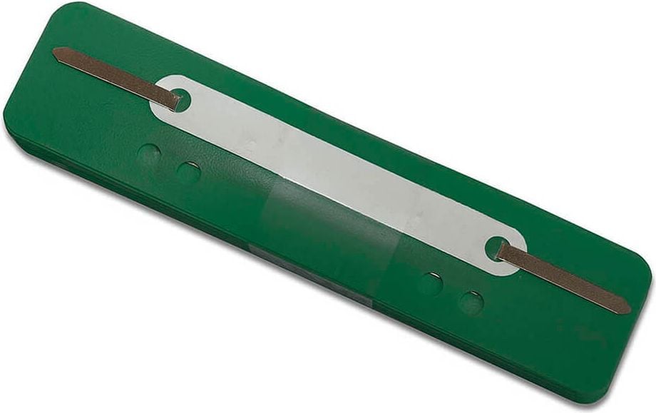 Heftstreifen Corona, 34x150mm, Kunststoff, Kunststoffdeckleiste,
Pack 25 Stück, grün