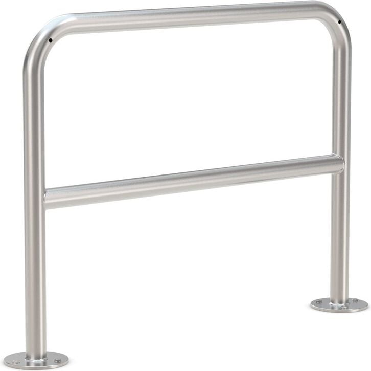 Fahrradständer WSM Anlehnbügel 9211 E, Edelstahl, zur Bodenmontage, 100cm lang, für
2 Fahrräder, Knierohr, zum Aufdübeln