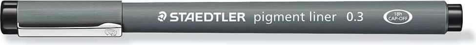 Fineliner Staedtler pigment liner 308 03, ca. 0,3mm, schwarz