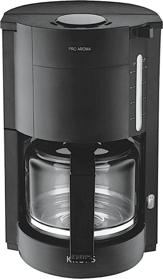 Kaffeemaschine Krups ProAroma F 309, Glaskanne für 15 Tassen, 1050 Watt,
Tropfstopp, Abschaltautomatik, schwarz