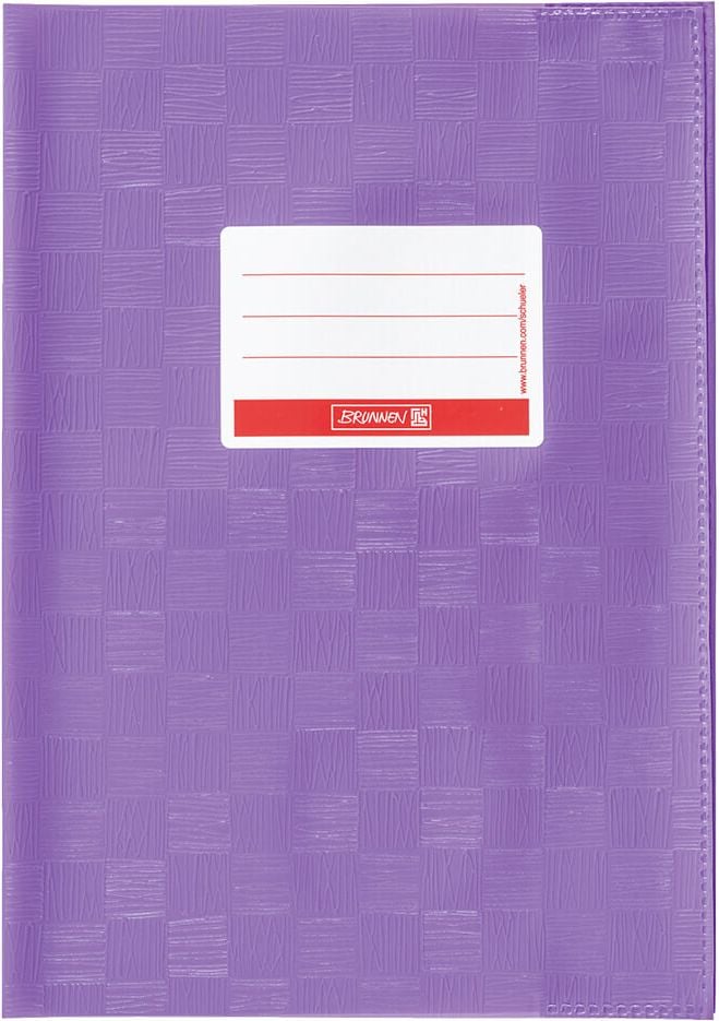 Heftschoner Brunnen 10-40525, für A5 hoch, farbig, Beschriftungsschild, violett