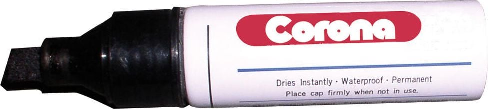 Permanentmarker Corona, ca. 2-7mm, Keilspitze, schwarz