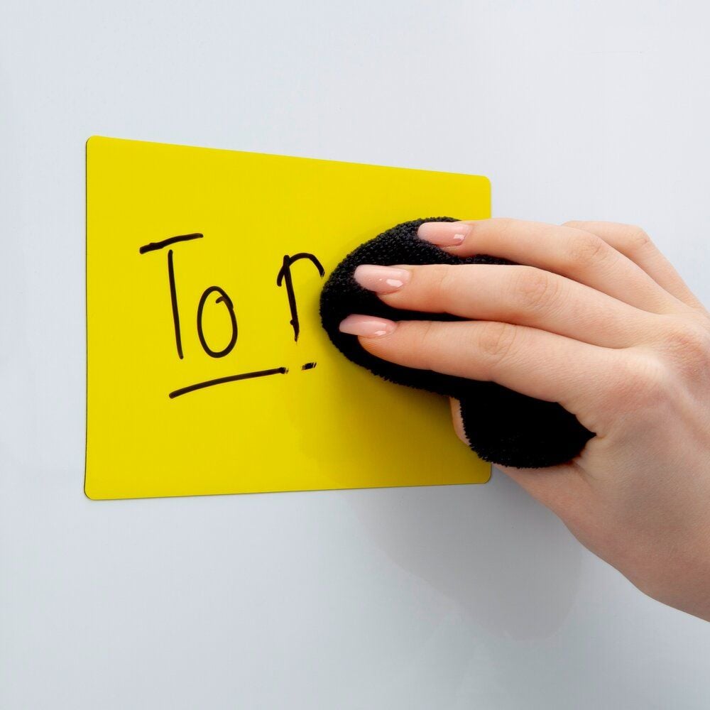 Whiteboard Haftnotizen Sigel Magnetic Notes Meet up MU103, 10x15cm, Kunststoff/Magnet-Papier, sortiert, Pack 25 Stück