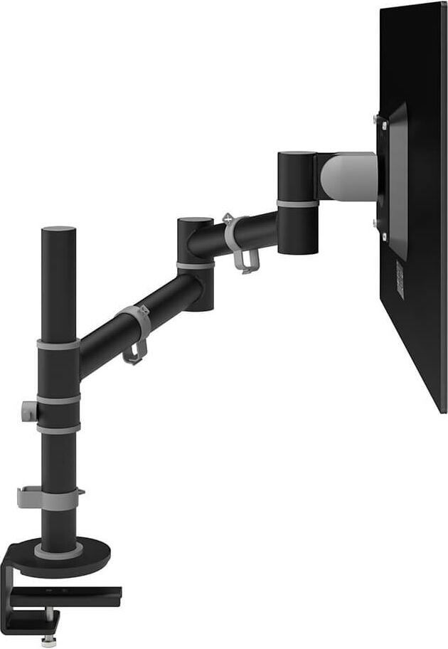 Monitorhalter Dataflex Viewgo Monitorarm 12, 1 Arm, Tragfähigkeit bis zu 8kg, höhenver-
stellbar, Klemmhalterung + Kabellochhalterung, schwarz