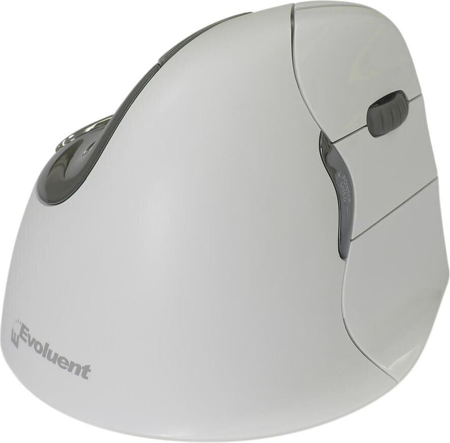 Maus BakkerElkhuizen Evoluent4 Rechts Bluetooth BNEEVR4WB, vertikal, für Rechtshänder, Bluetooth, grau