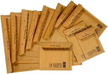 Luftpolstertaschen Gr. 8/H, Innen: 26,5x36cm, braun, Pack 10 Stück