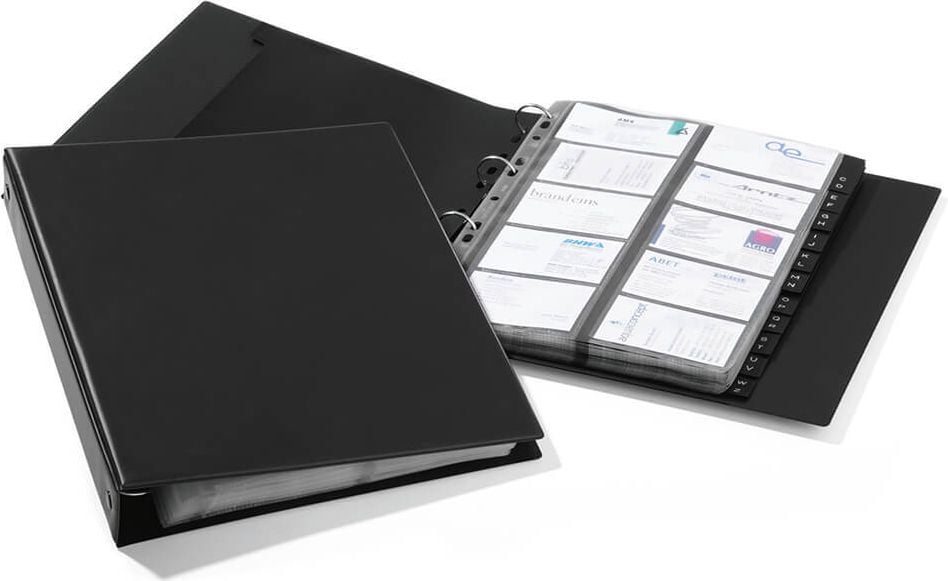 Visitenkartenringbuch Durable VISIFIX A4 Economy 2444, für 400 Karten, schwarz
