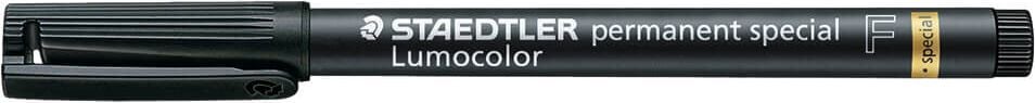 Folienschreiber Staedtler Lumocolor permanent special 319F-9, ca. 0,6mm, wasserfest, schwarz