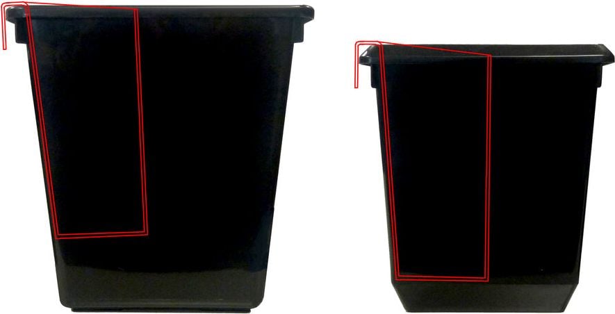 Papierkorb Abfalleinsatz Vepa Bins, ca. 20 Liter, viereckig, Polypropylen, für
konische Papierkörbe 21 l und 27 l, grün