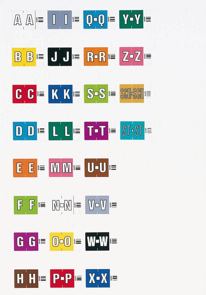Buchstabensignale Leitz Orgacolor 6615-10, F, grün, auf Rolle, Pack 250 Stück