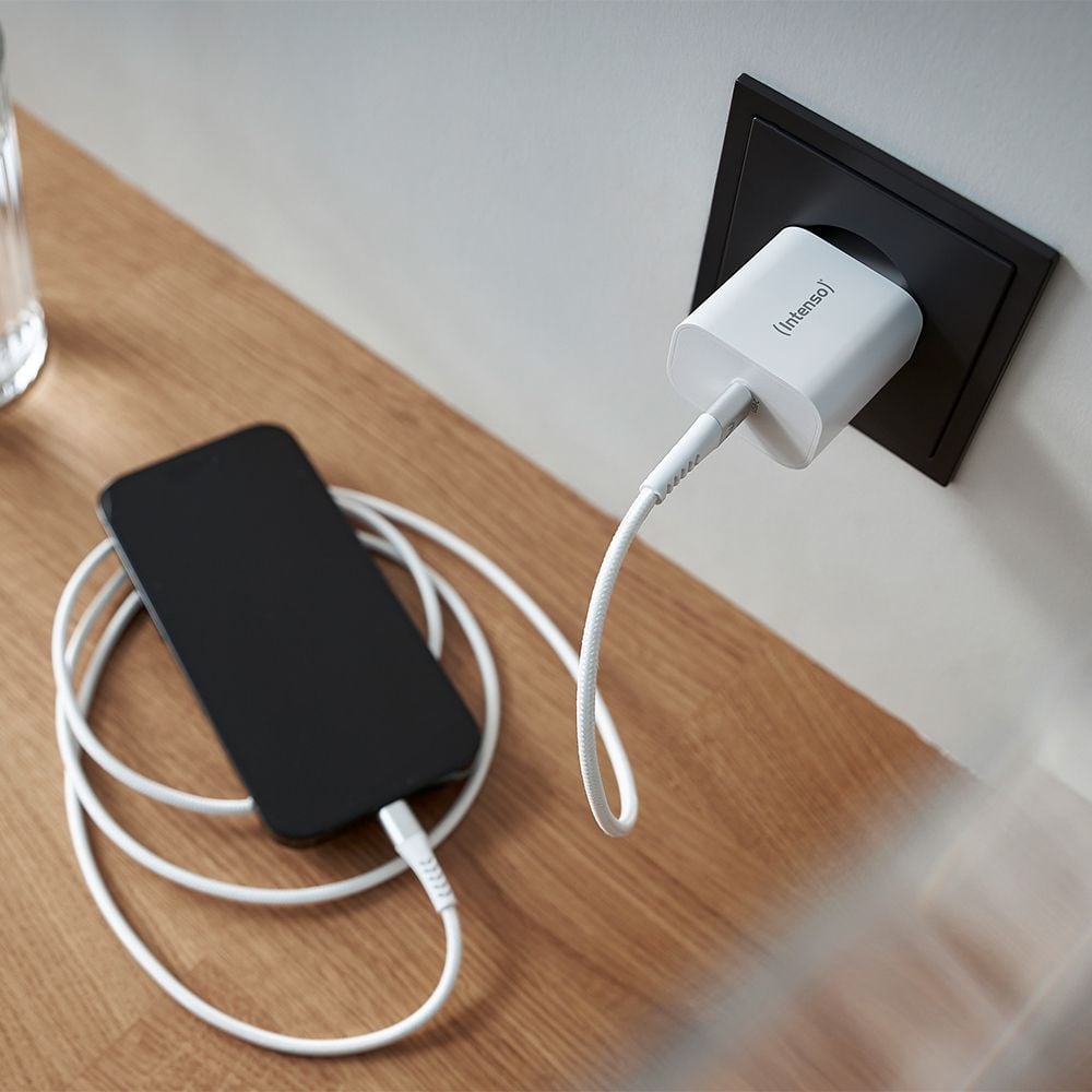 Ladegerät Intenso Power Adapter W20C 7802012, 1x USB-C Ausgang, 20W, weiß
