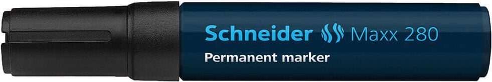 Permanentmarker Schneider Maxx 280, ca. 4-12mm, Keilspitze, wasserfest, blau