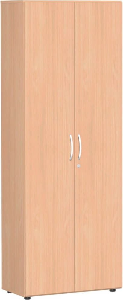 Aktenschrank Geramöbel Mailand S-386100, 80x216x42cm (BxHxT), 2 Flügeltüren,
Bogengriff, abschließbar, buche