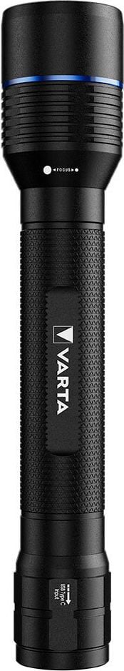 Taschenlampe Varta Night Cutter Pro F40R 18922101111, LED, 2000 Lumen, 350m Leuchtweite, 5 Leuchtstufen, USB-C Anschluss, inkl. Li-Ion Akku, schwarz