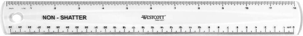 Lineale Westcott E-10120 00, 30cm, flexibel/unzerbrechlich, transparent