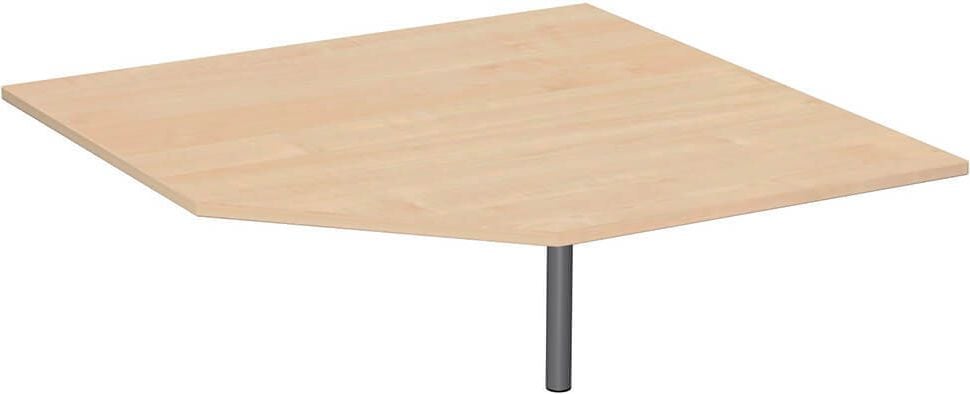 Trapezplatte Geramöbel C Fuß Flex S-617510-SI, 122,5x122,5cm (BxT), 68-82cm
Höhe, Fünfeck, Stützfuß, ahorn