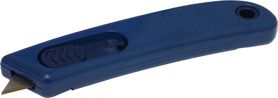 Cutter Martor SECUNORM SMARTCUT MDP 110700.02, feste Klinge (Einweg), metalldetektierbar,
automatischer Klingenrückzug, blau