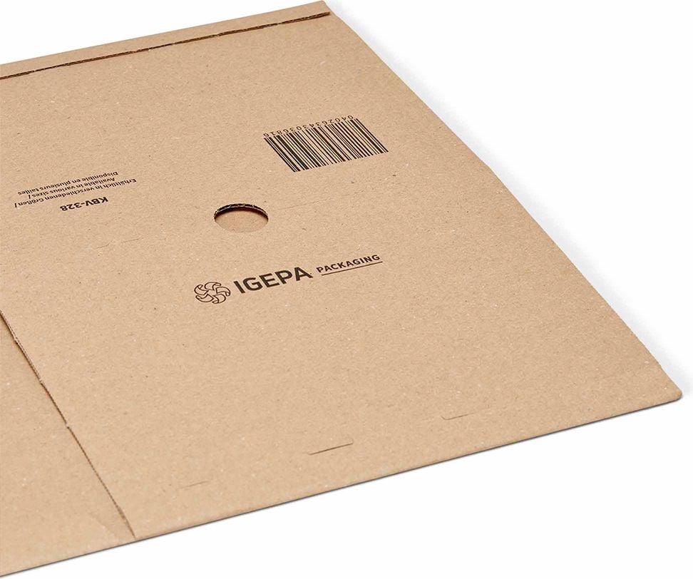 Universalverpackungen KBV-328, C4, Innenmaß: 328x255x80mm (LxBxH), variable
Höhe, B-Welle, braun, Pack 20 Stück