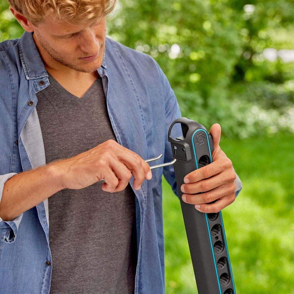 Gerätehalter GARDENA combisytem Flex, 4 Greifer, 3 Haken, Kunststoff/Metall