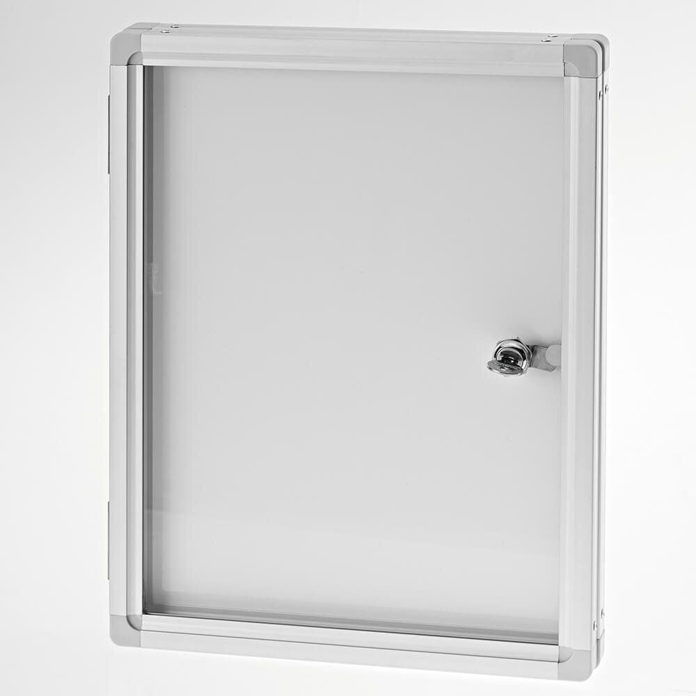 Schaukasten Magnetoplan SP 1215100, 6xA4, Whiteboardrückwand, magnetisch/
beschreibbar, Flügeltür, für Innenbereich
