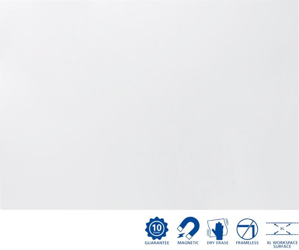 Whiteboard Legamaster BOARD-UP 7-106310, 75x100cm, lackiert, trocken abwischbar, rahmenlos, Wandaufhängung im Hoch- oder Querformat, FSC-zertifiziert