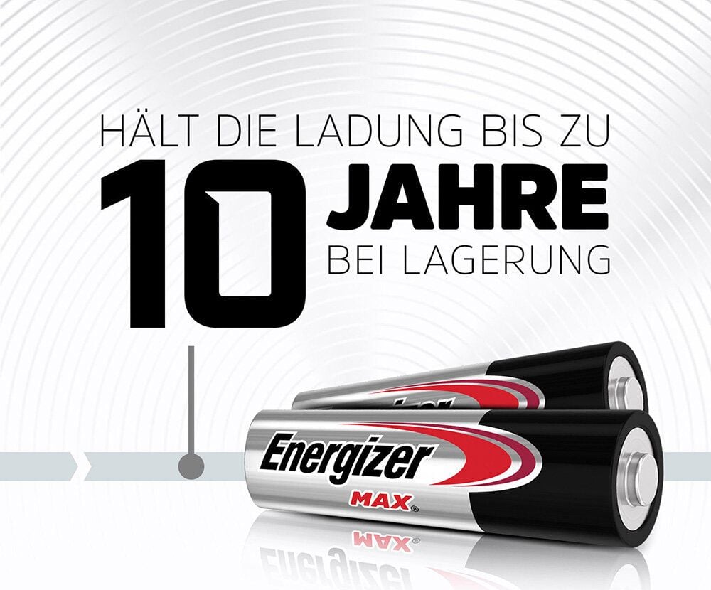 Batterien Energizer Max Micro Bonuspack 15+5 (AAA), 1,5 V, bis zu 10 Jahre Leistungserhalt, Bonuspack 20 Stück (5 Stück gratis)